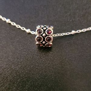 Purple & silver charm